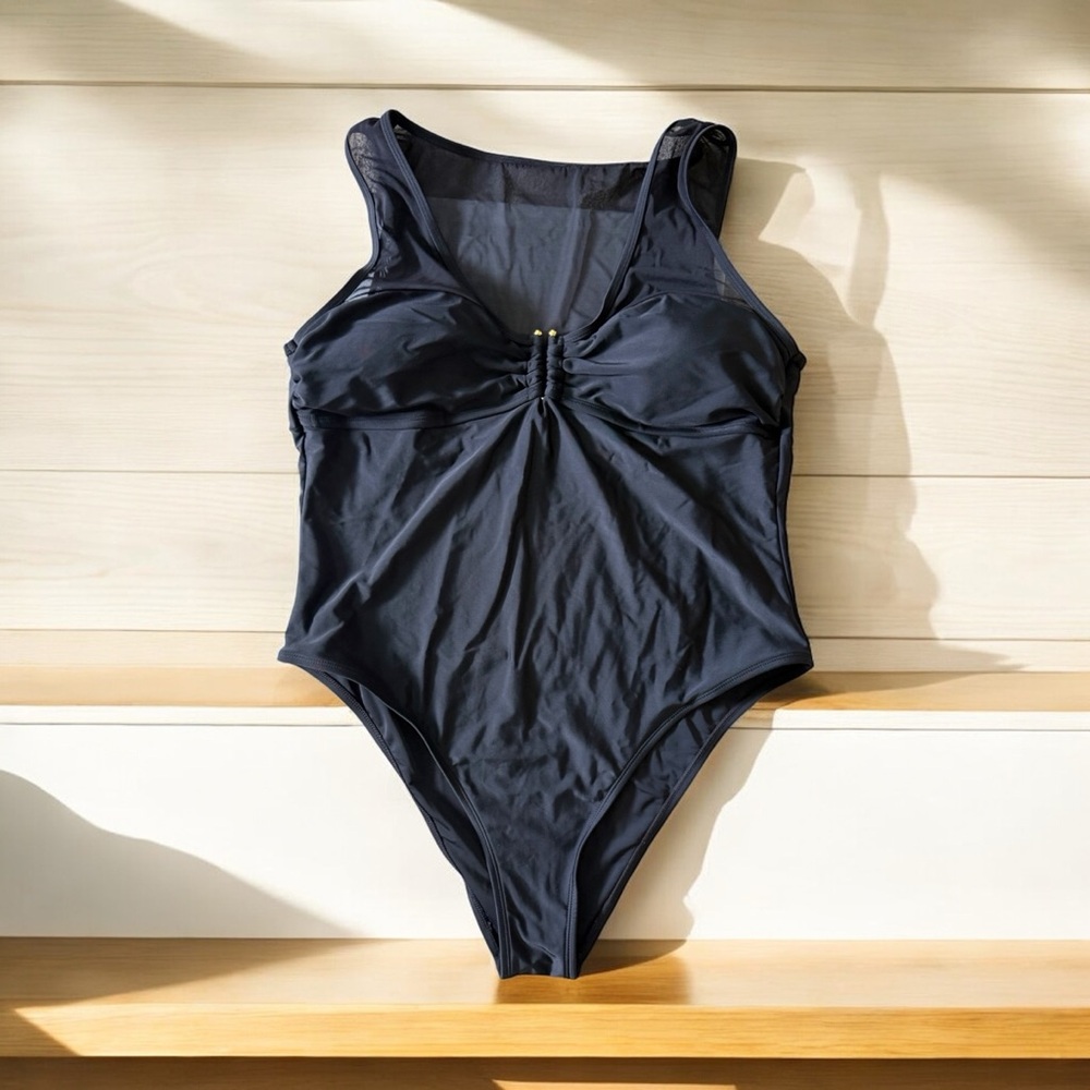 Cupshe Italian Voyage U-Wire Mesh Cheeky One Piece - Picture 3 of 5